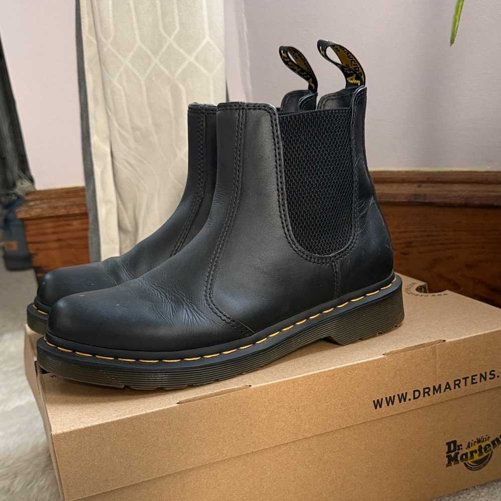Dr. Martens Black Leather Chelsea Boots